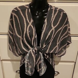 Niihau Shell Print Kimono Jacket